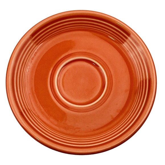 Fiesta Persimmon Saucer Replacement Only LLB 1997 Homer Laughlin - Picture 1 of 4